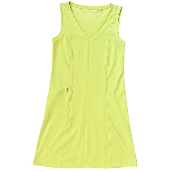 Toad&Co Aquaculture Neon Yellow Athletic Dress - Picture 1 of 5